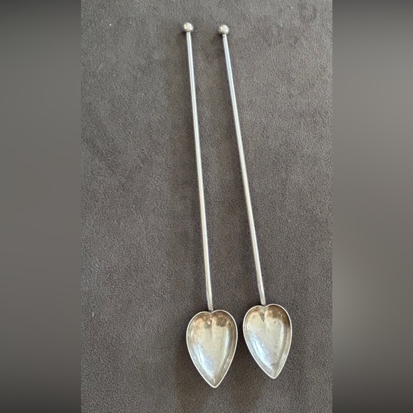 2 Sterling Silver Cocktail / Martini Stirrers, Vintage Gorham.